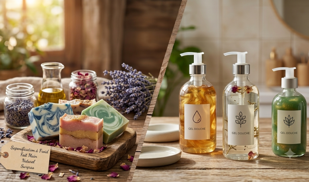 savon saponifié à froid vs savon industriel